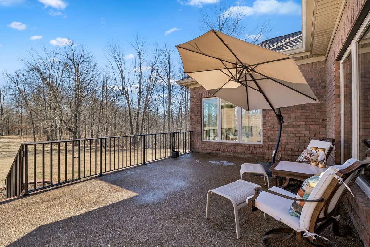 Back porch perfect for grilling
