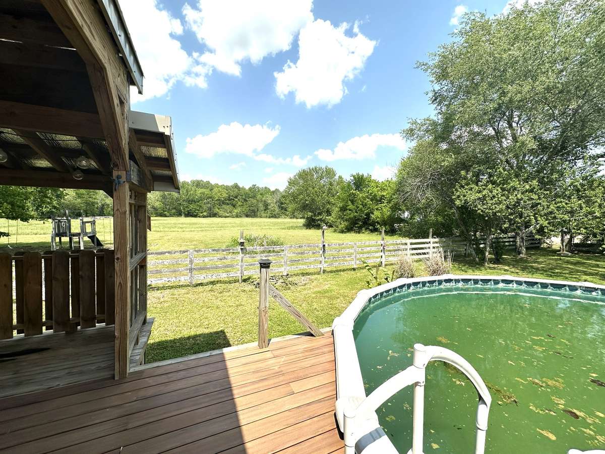 View from the back.  The property line is the fence, but you have a beautiful view of land