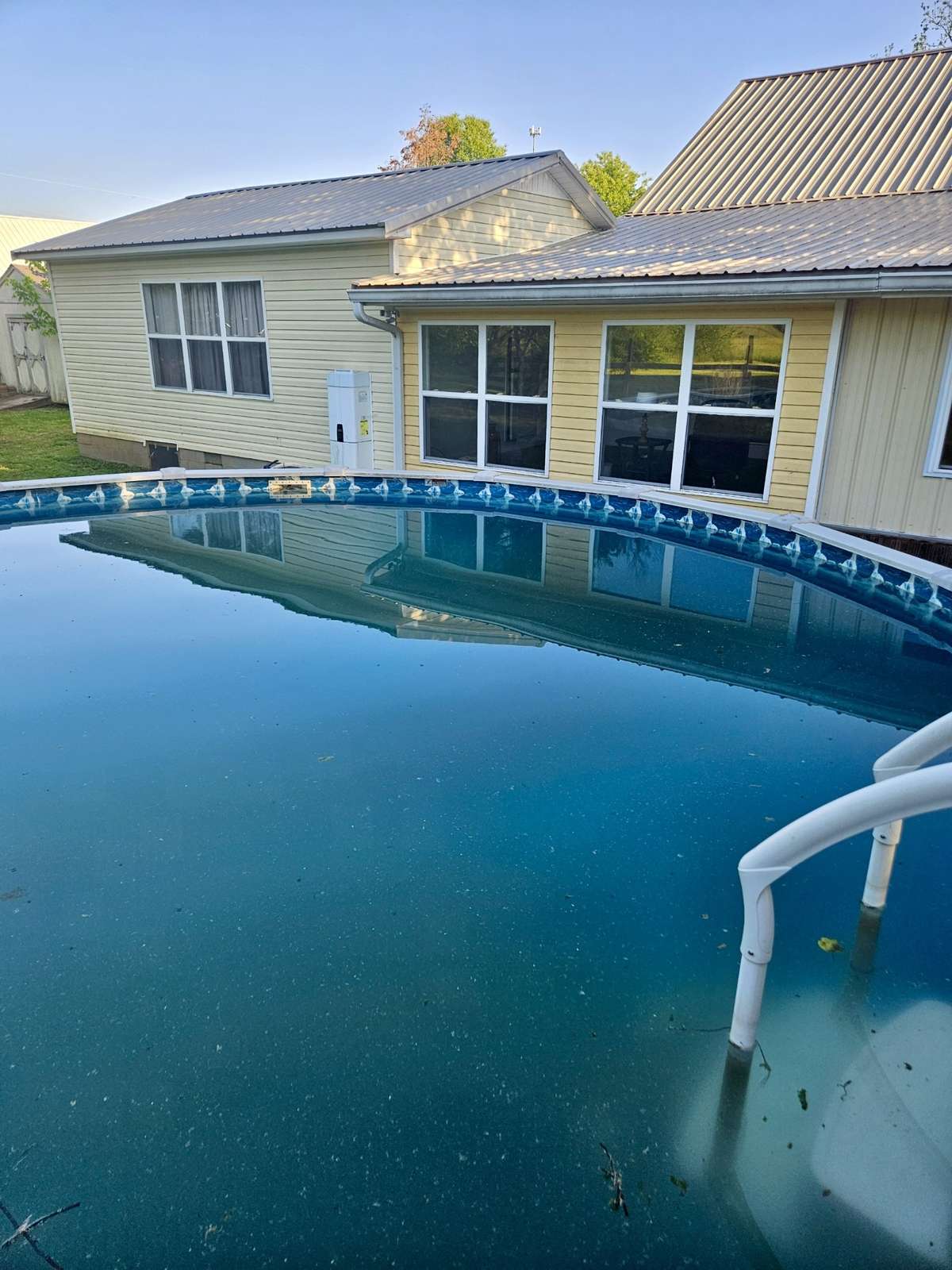 View of the pool from the seller