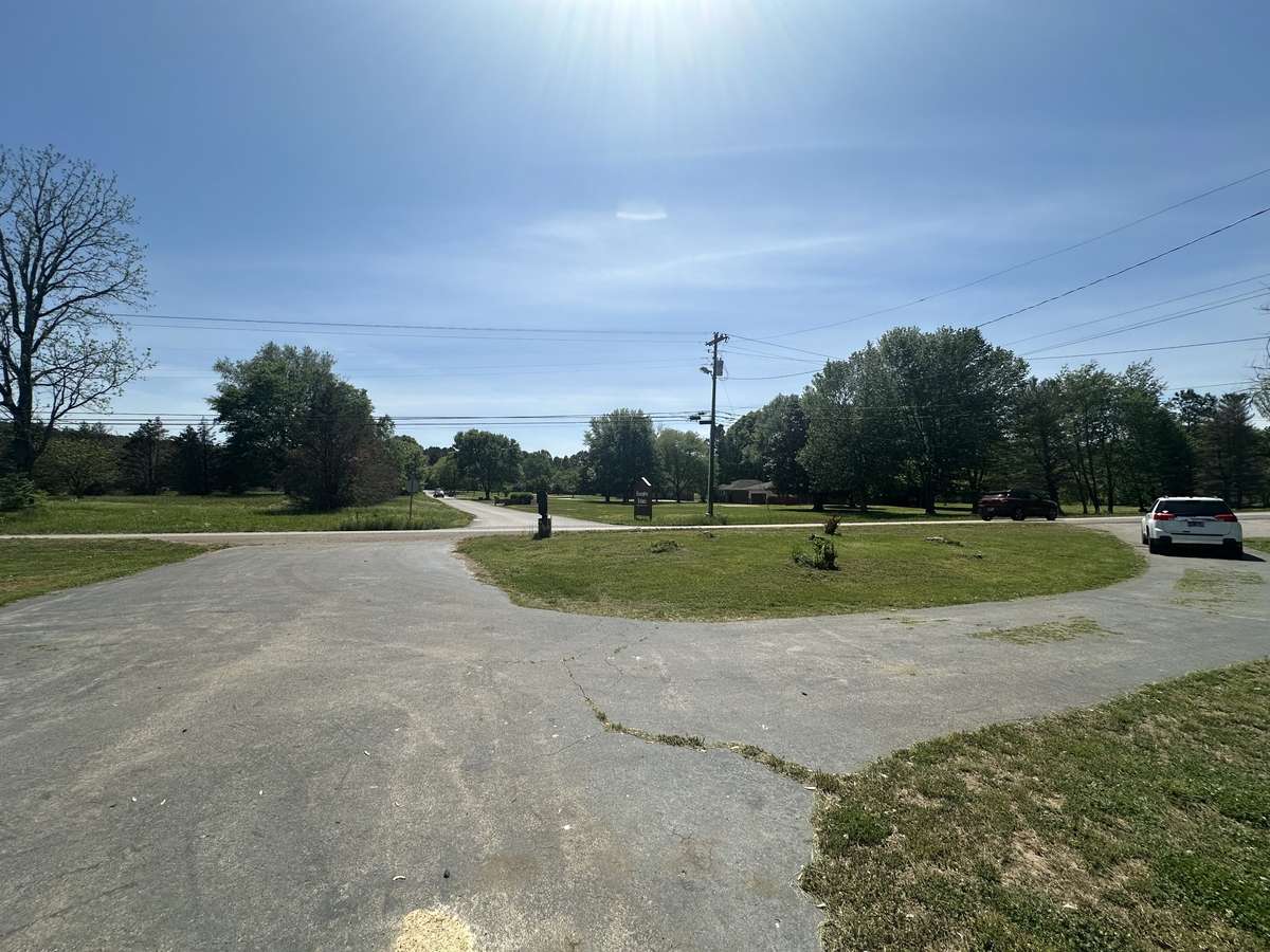 View from the garage