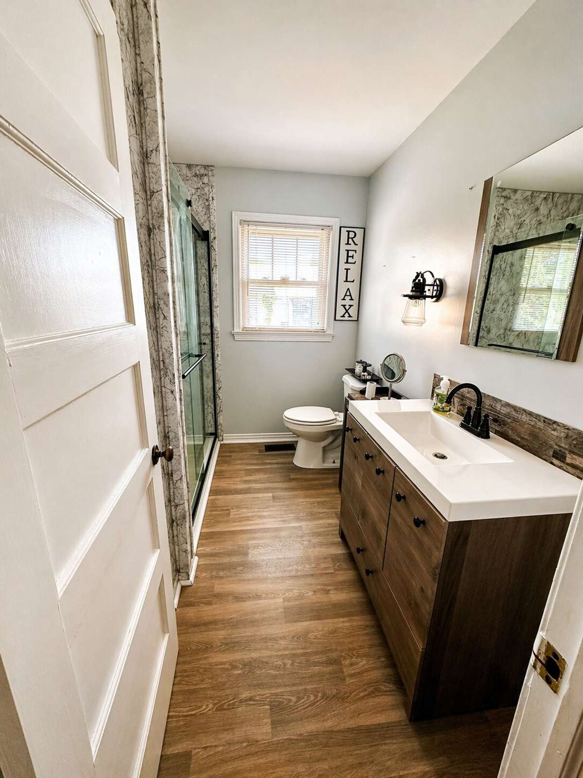Hallway bathroom