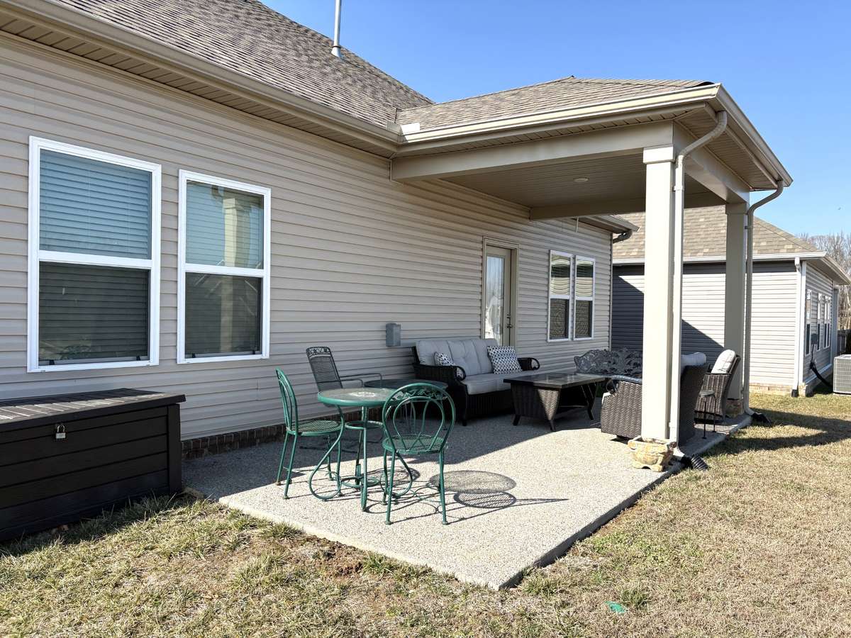 Open portion of Patio for grilling or just to enjoy the sunshine