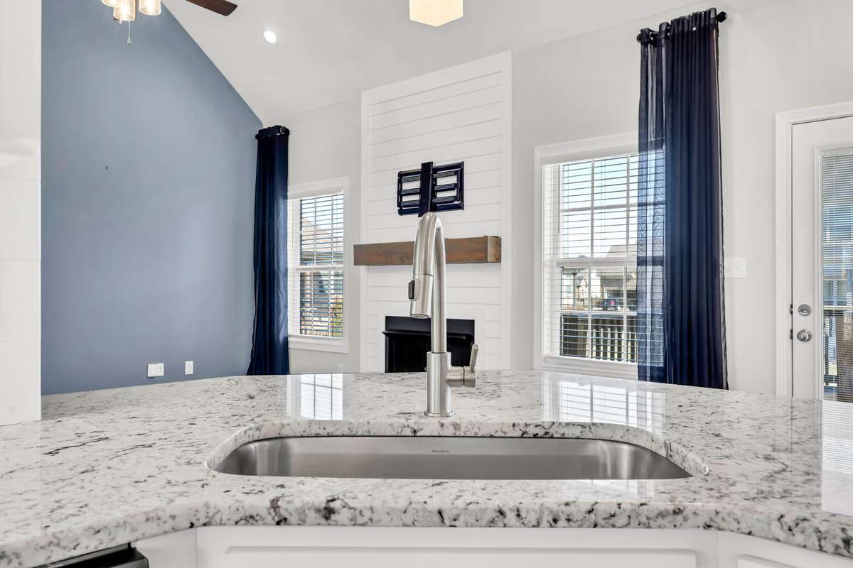 The countertops are granite!