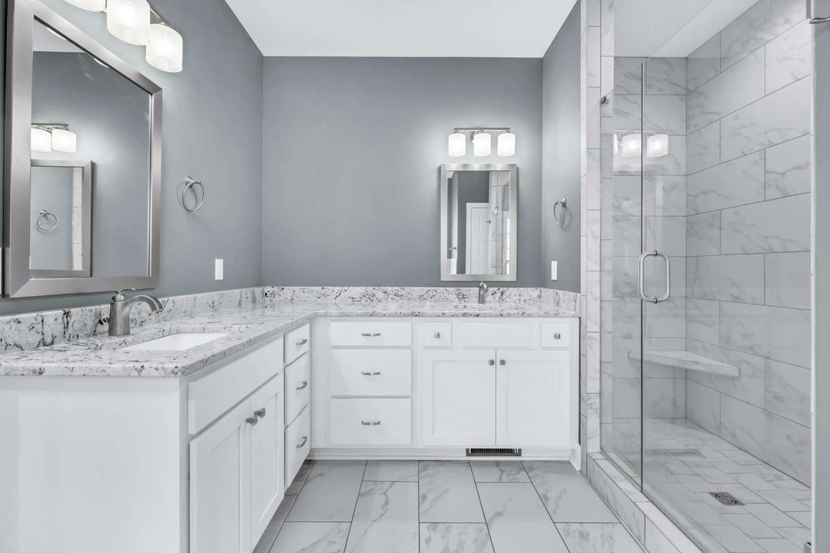 You will love all the tile work and functionality in this retreat area!