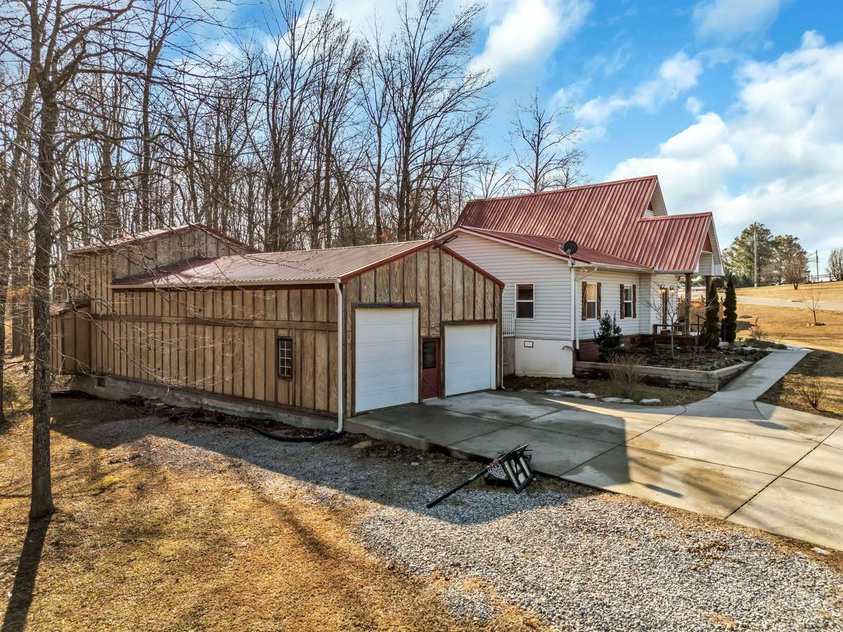 The extra large, detached garage has the potential to become whatever you desire! A haven for woodworkers, a home gym, workshop, multiple car storage, etc. There is also space in the back for a potential in-law suite or income property.