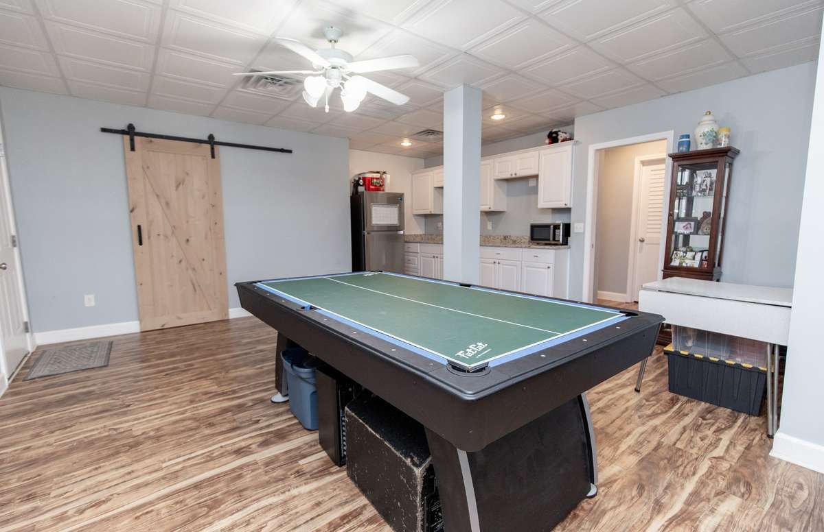 Perfect for making a game room or could be a dining area