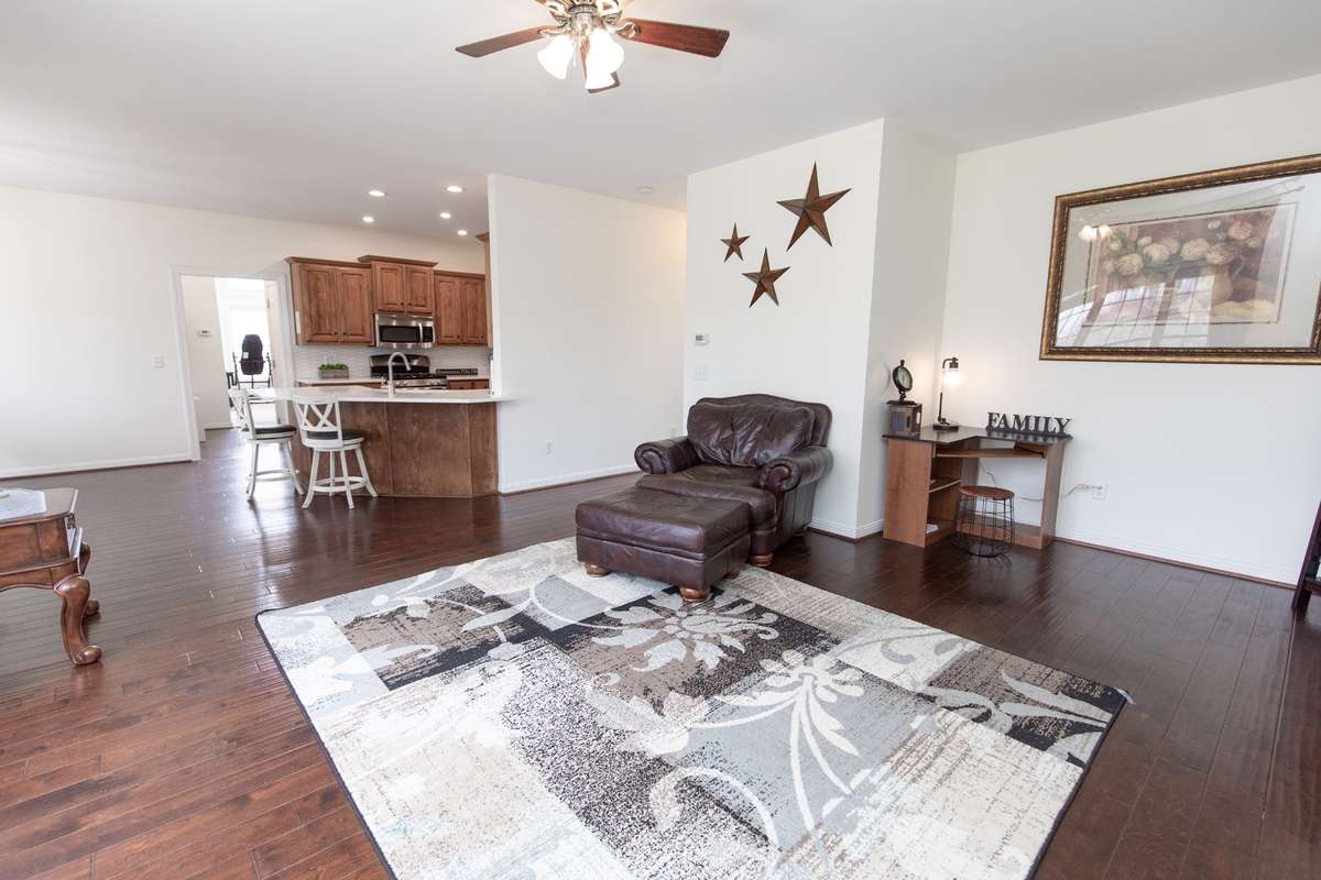 So much space! Little nook in corner is perfect for a desk or study area