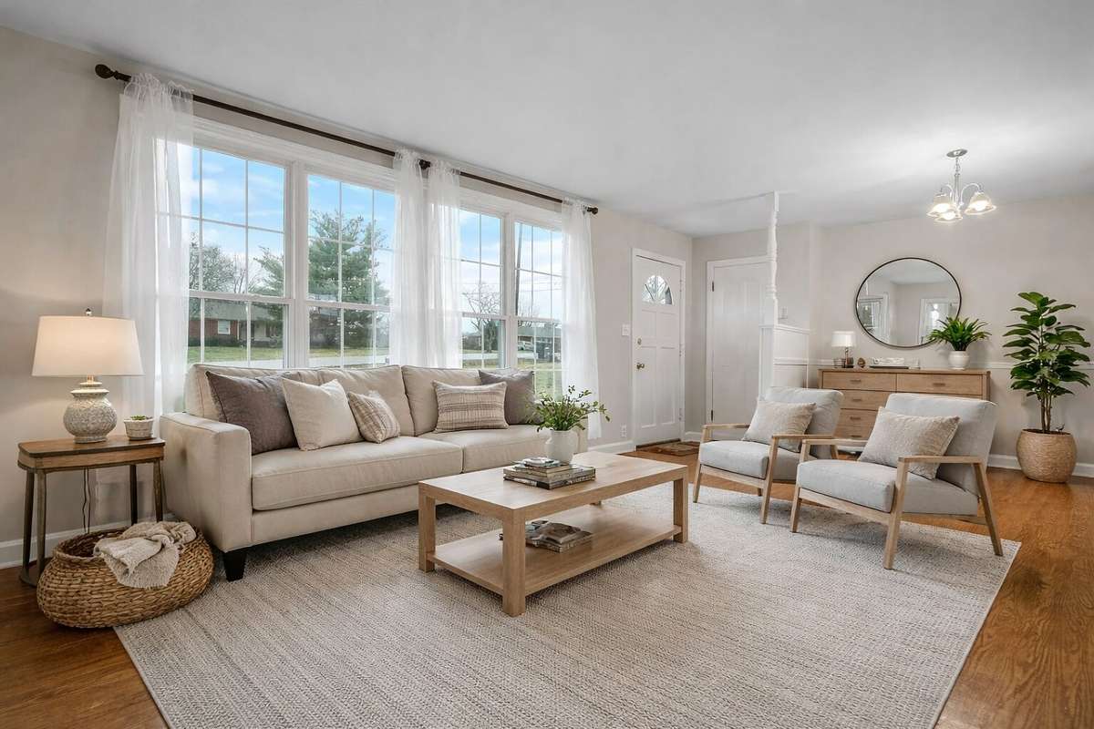 Living Room-Virtually staged