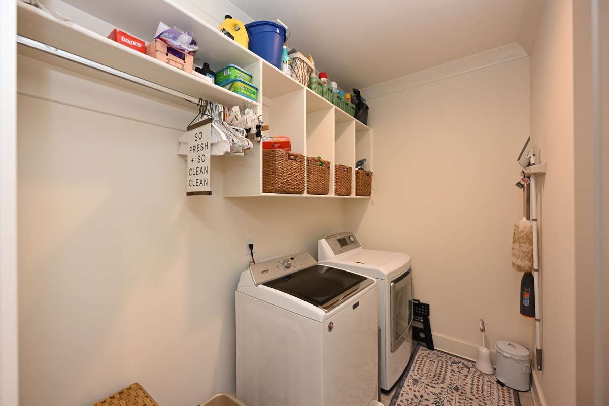 upstairs laundry room