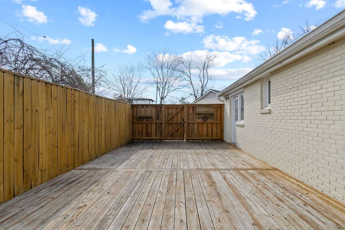 The deck was built in 2019.