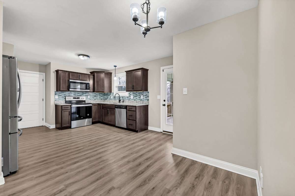Dining area as you enter the kitchen from the living room