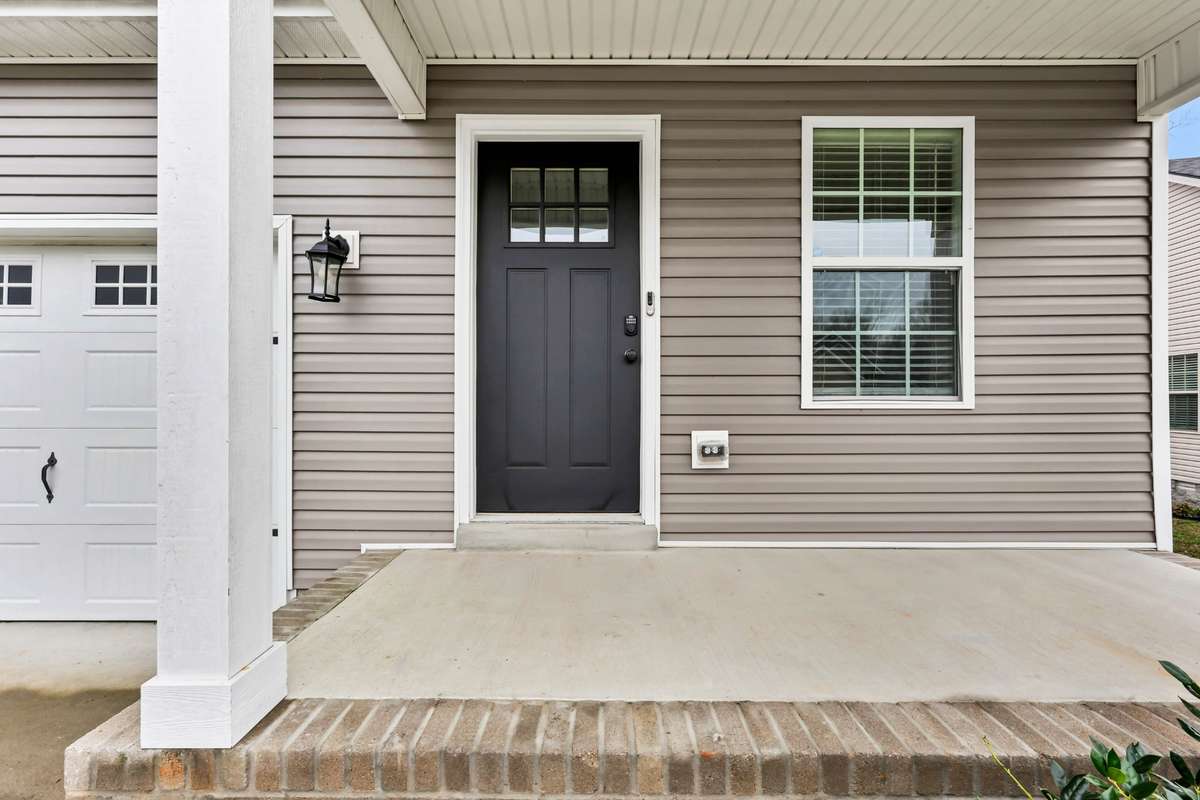 Charming covered front porch