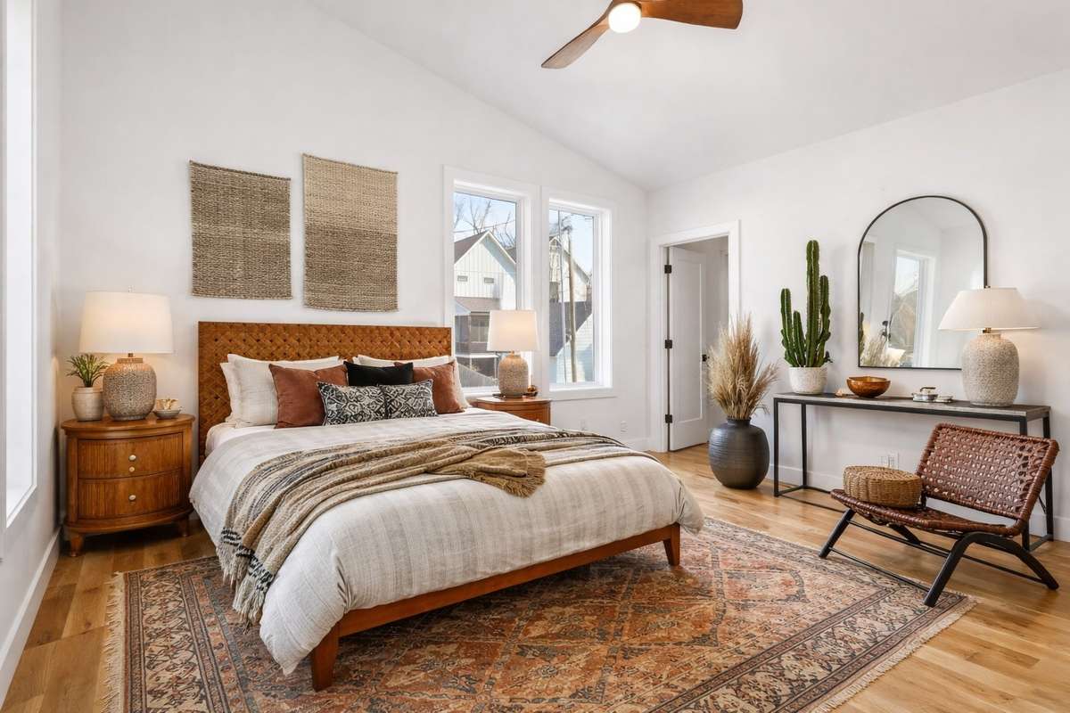 Bedroom 3: Comfortable, well-designed bedrooms offering flexibility for guests, family, or work-from-home needs with large walk-in closets.