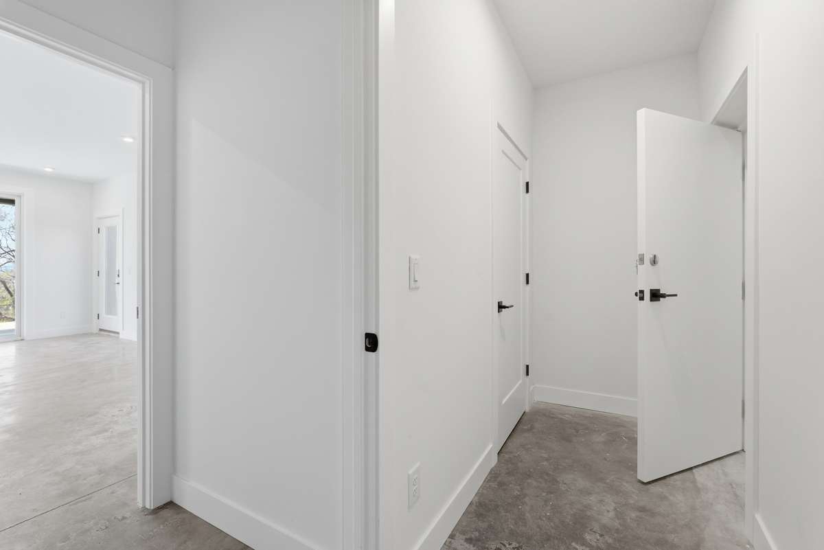 Underground storm shelter, walk-in access.