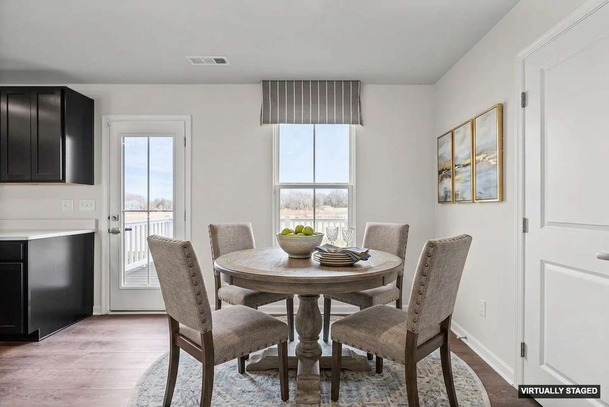 Modern Eat in Kitchen dining nook 
Digitally staged image