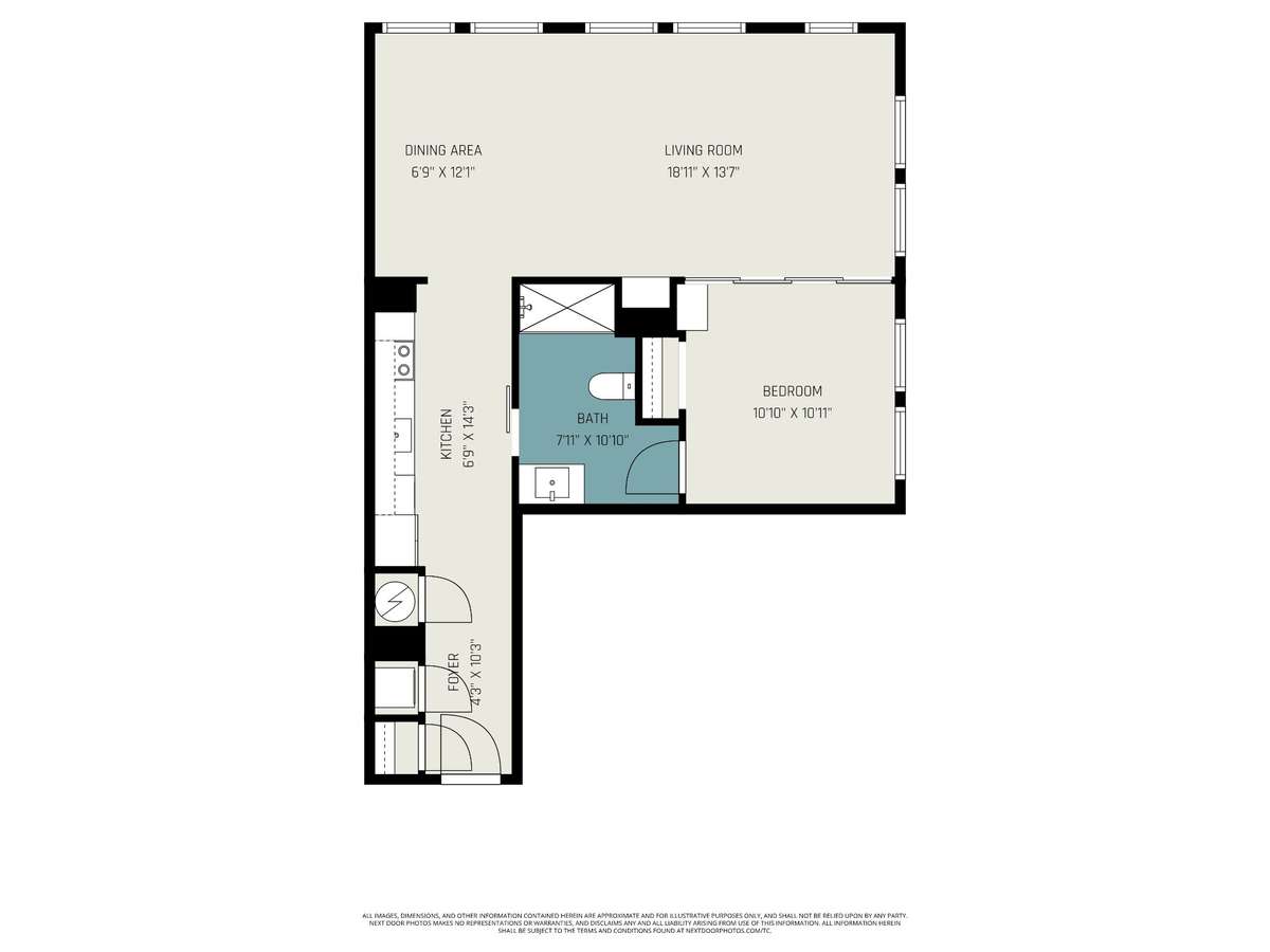 Unit floor plan.