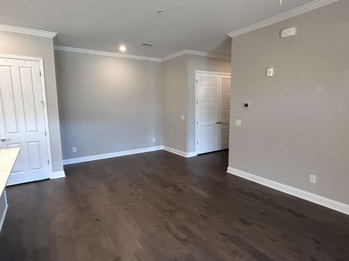 This would make a great space for a dining table and chairs or work station
