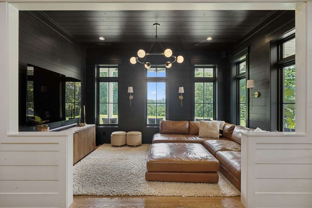Den or TV room situated off the Living Room overlooking the front open green space