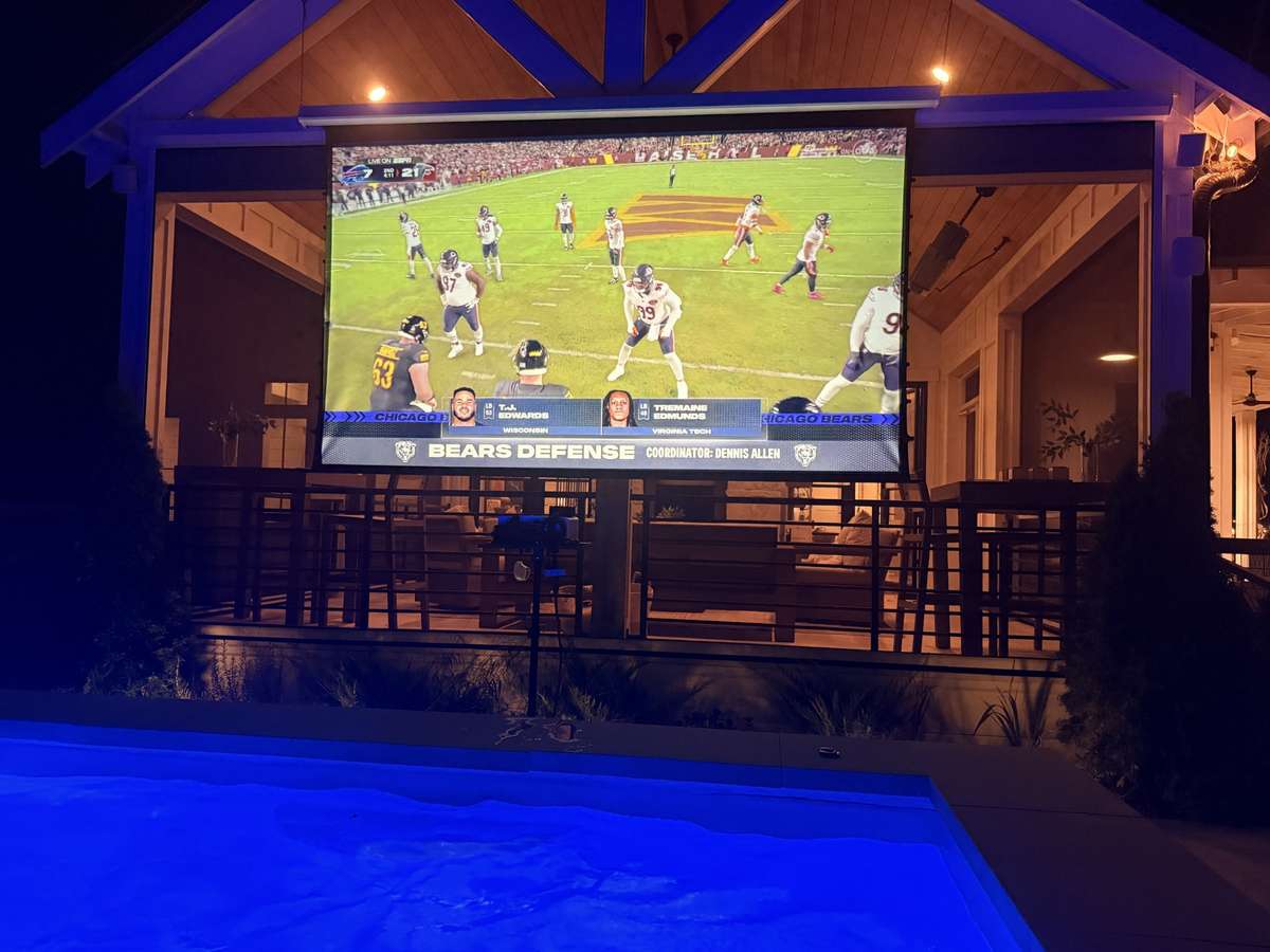Enjoy the big game on the screen porch with the fireplace roaring!