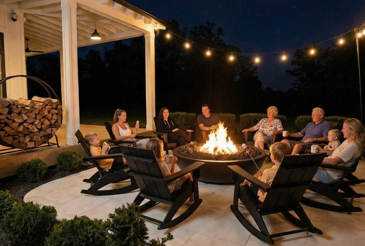 Fire Pits create relaxing fun with family and friends.