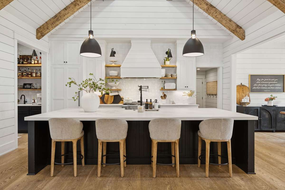 Open Kitchen with large bar seating area!