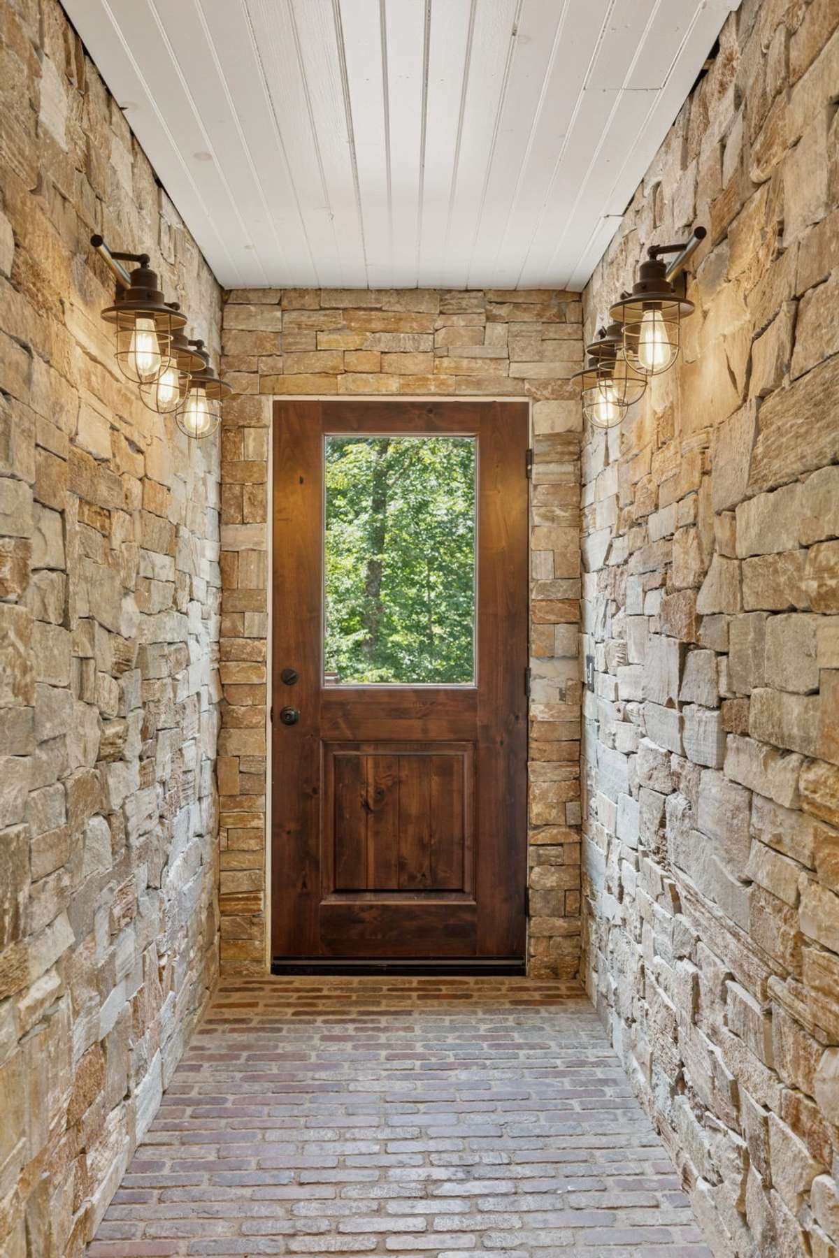 Rock Entry to the side deck off the kitchen