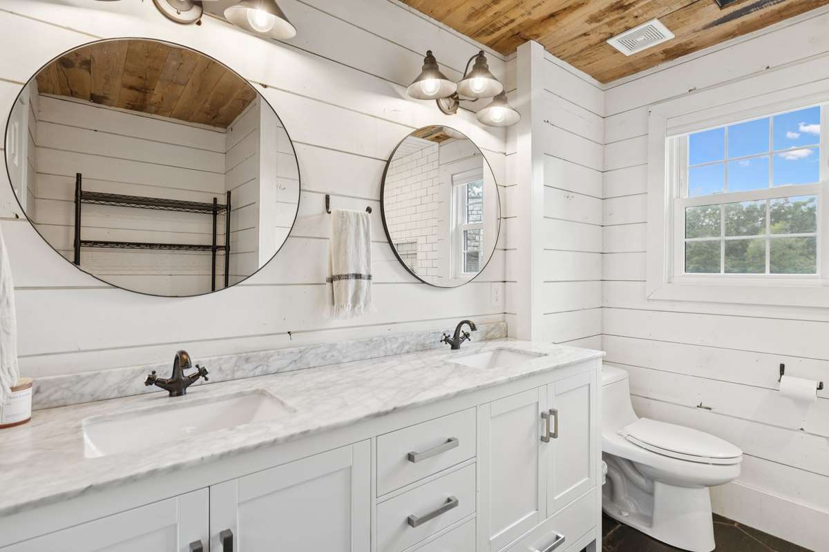 Master bathroom off master bedroom