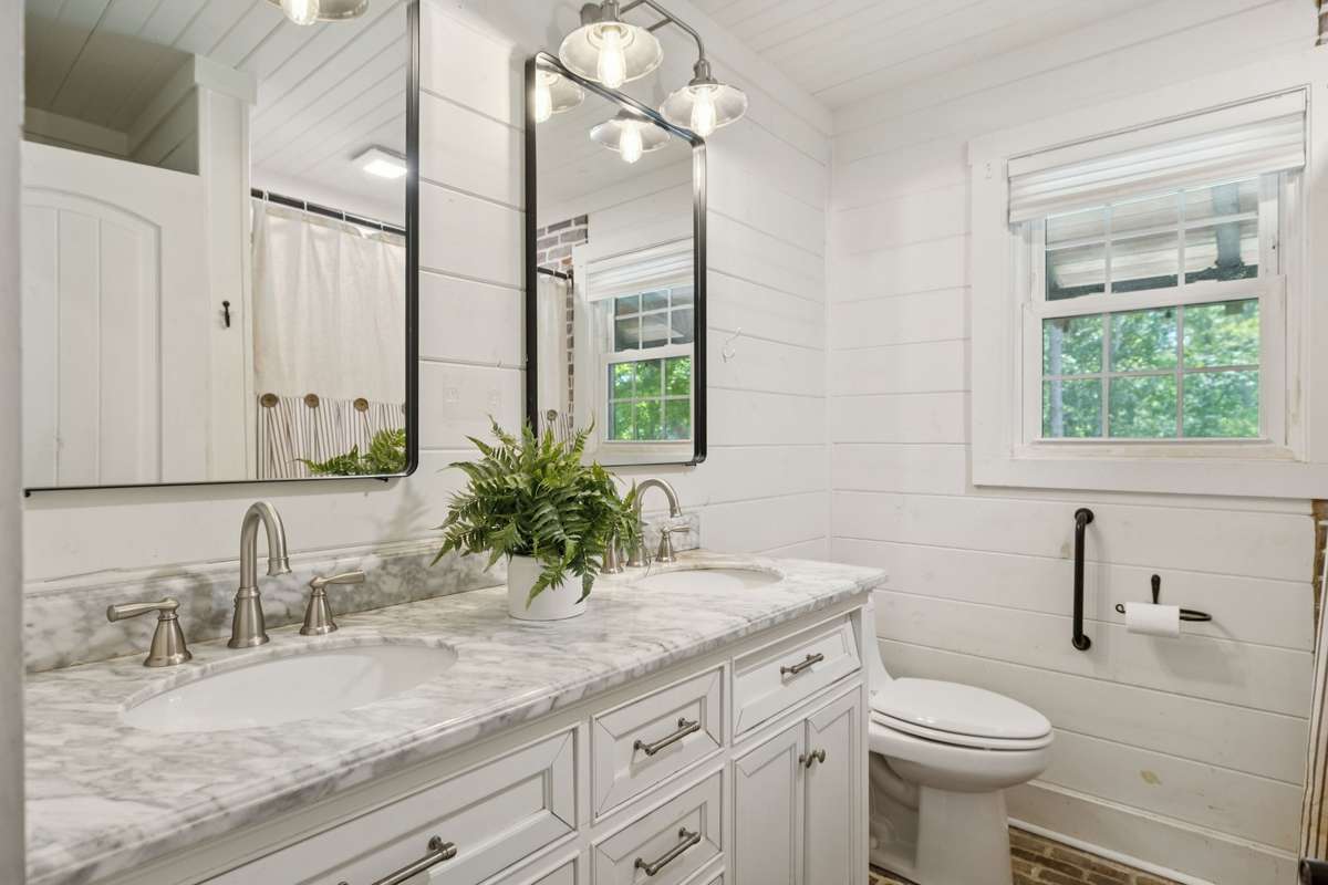 Full bathroom #2 off of Bedroom 2 on the main level!