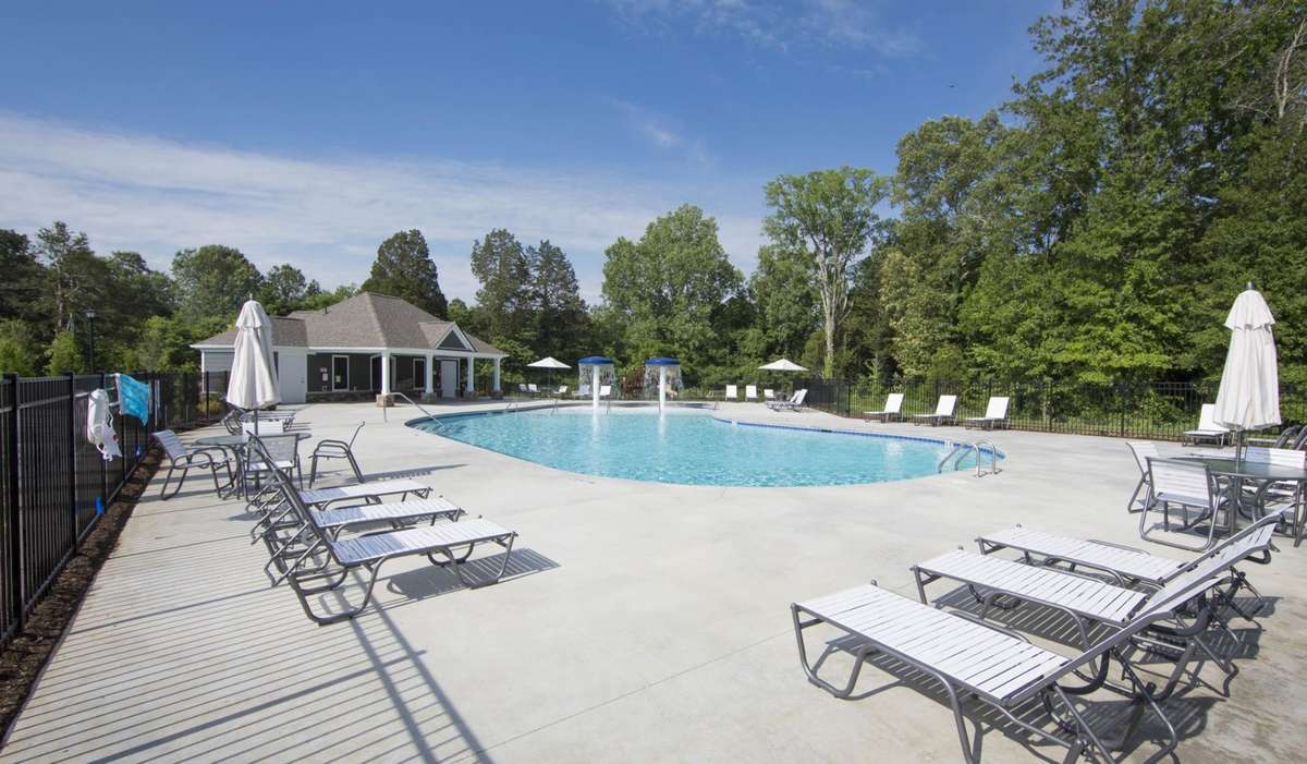 Pool photo is for illustrative purposes, Reserve at Hickory Ridge pool is under construction.