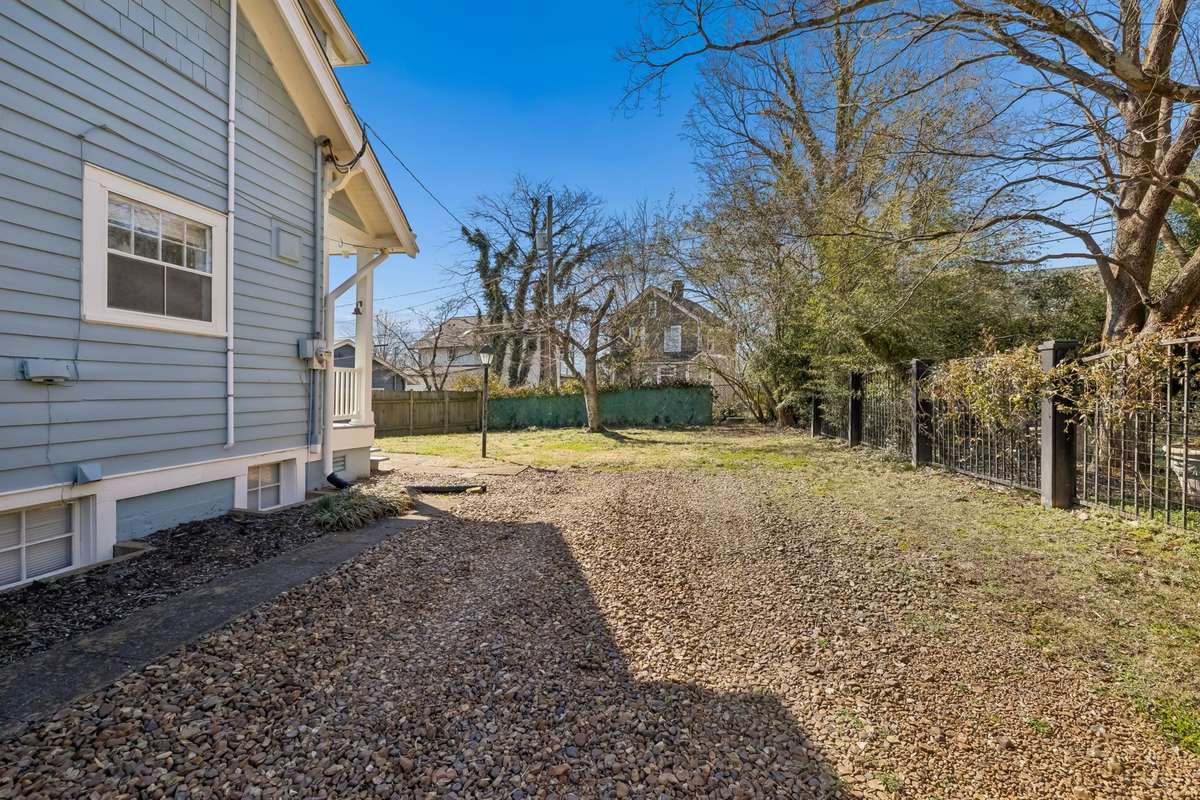 main home backyard completely fenced!