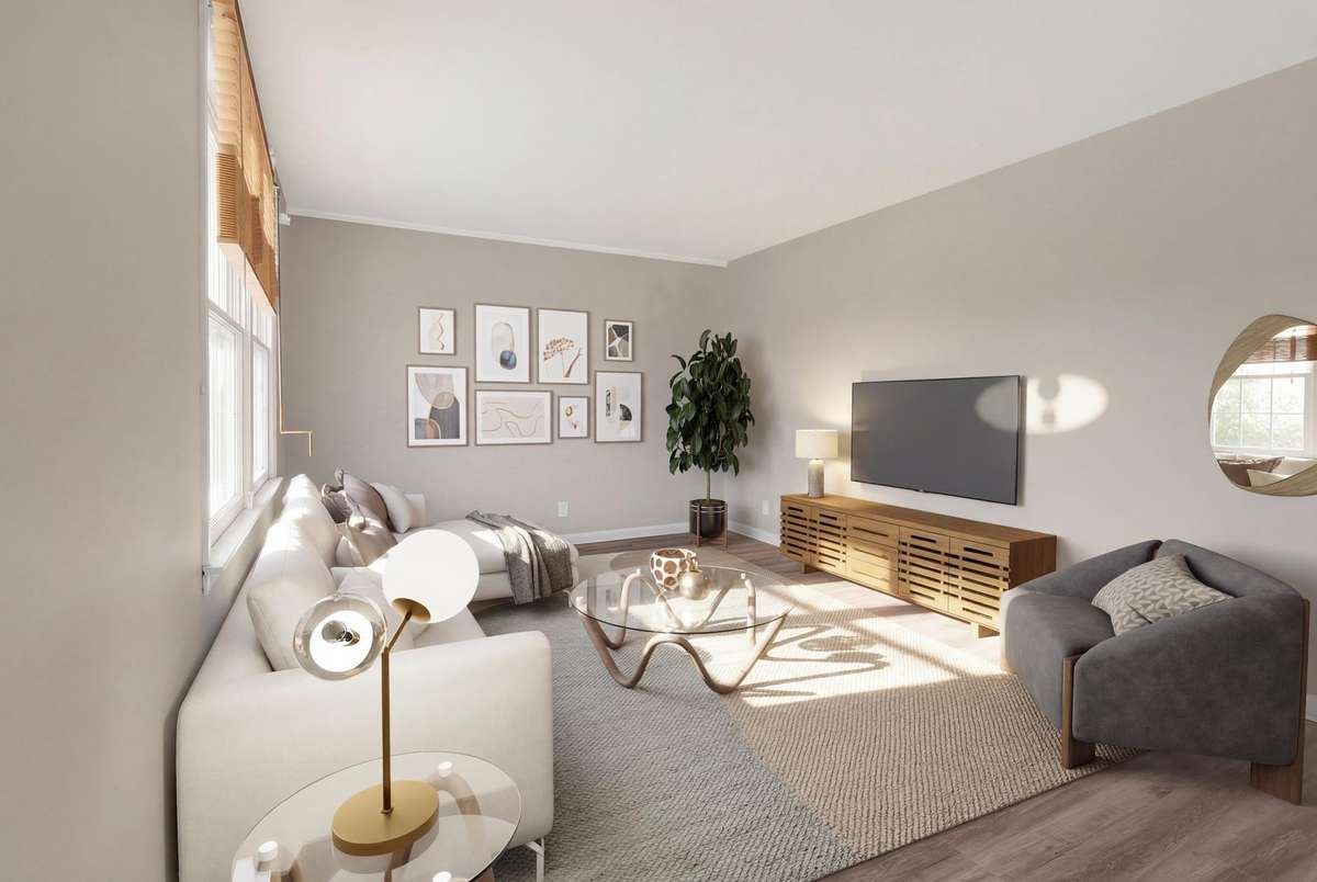 Virtually Staged for this large living room
