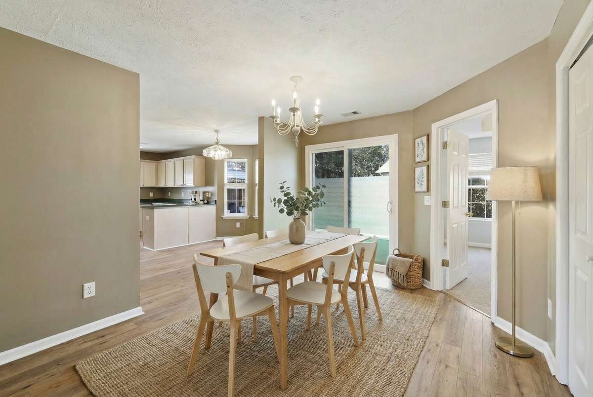 *Staged dining room*