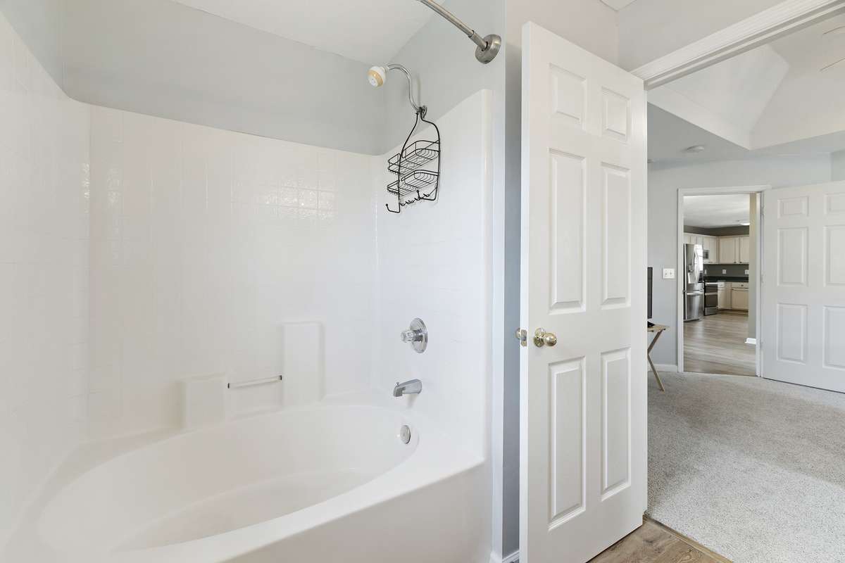 Garden tub/shower combo