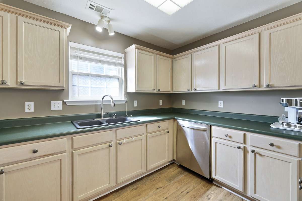 Tons of cabinet and counter space