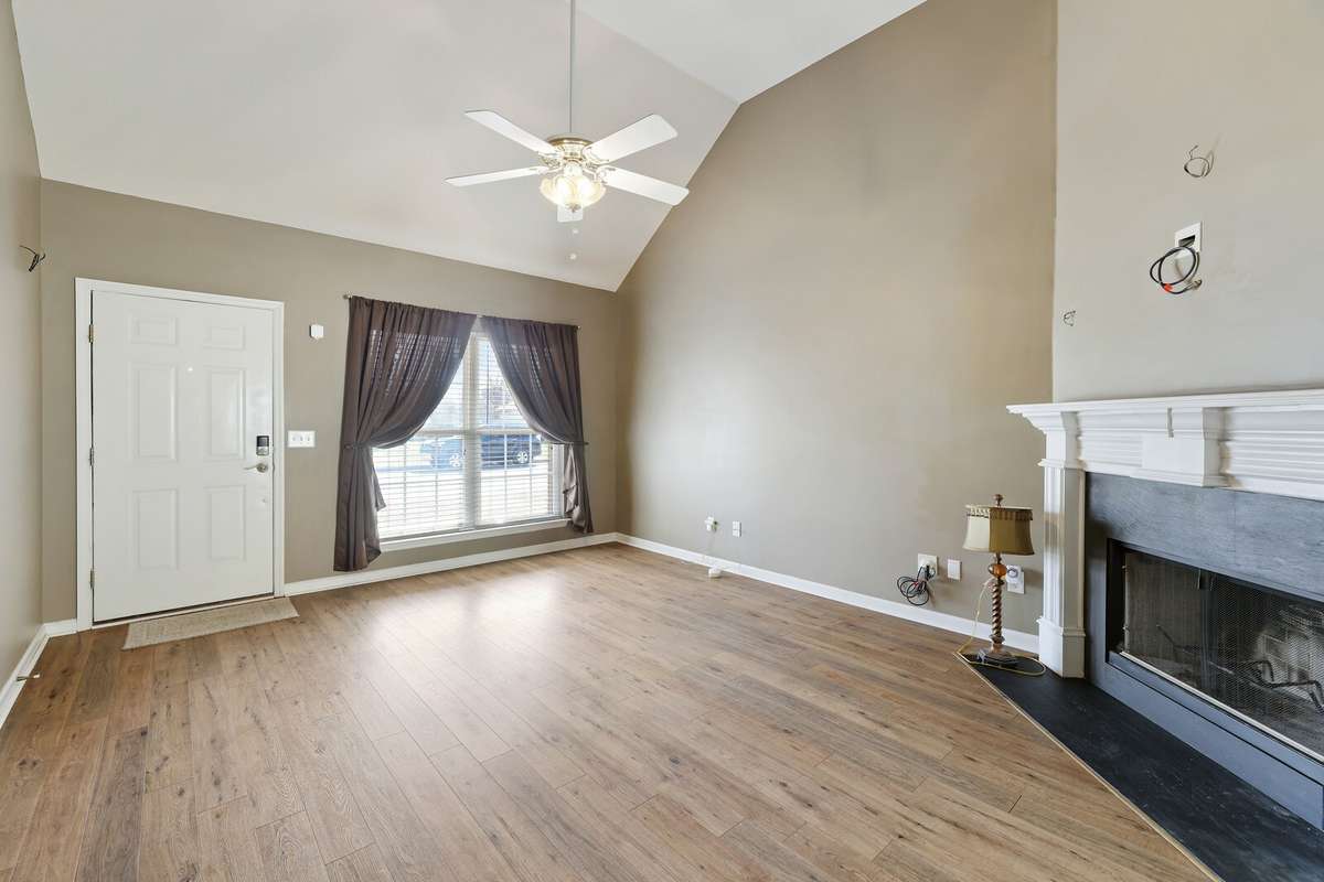 Living room is wired for surround sound speakers
