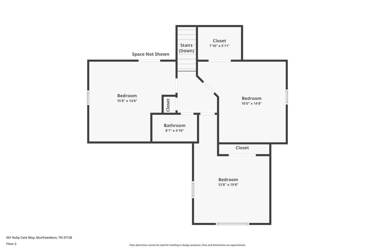 Upper floorplan-501 Ruby Cate Way, Murfreesboro, TN 37128