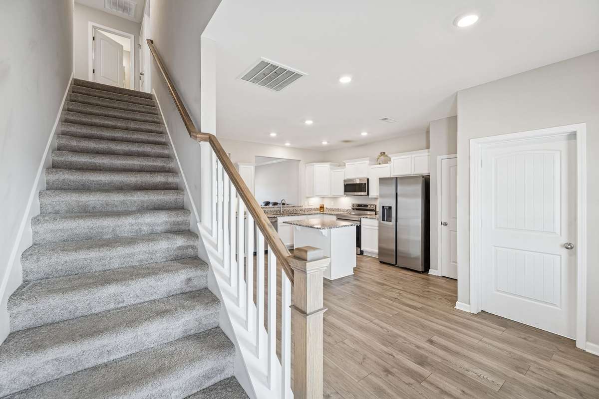 Lovely spindled staircase off of the great room! 501 Ruby Cate Way, Murfreesboro, TN 37128