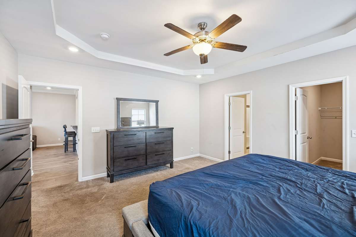 Super sized primary bedroom includes its own large bath and walk-in closet! 501 Ruby Cate Way, Murfreesboro, TN 37128