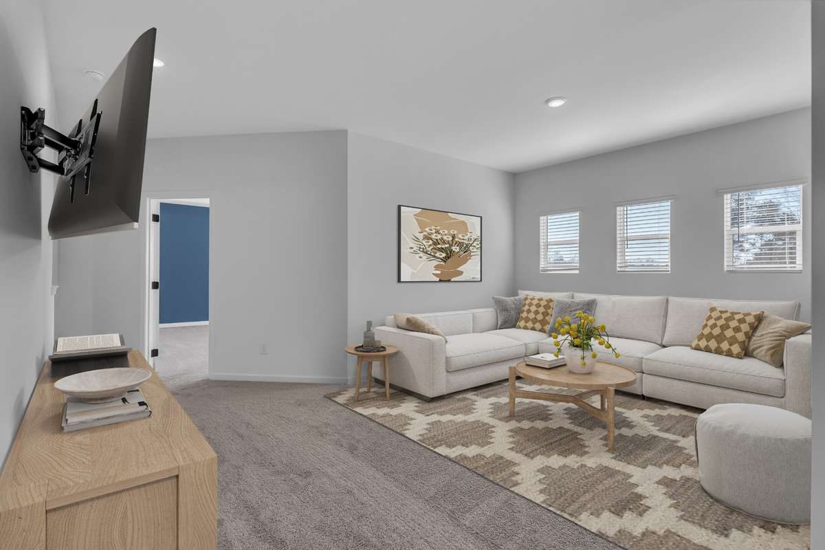 2nd floor den virtually staged.