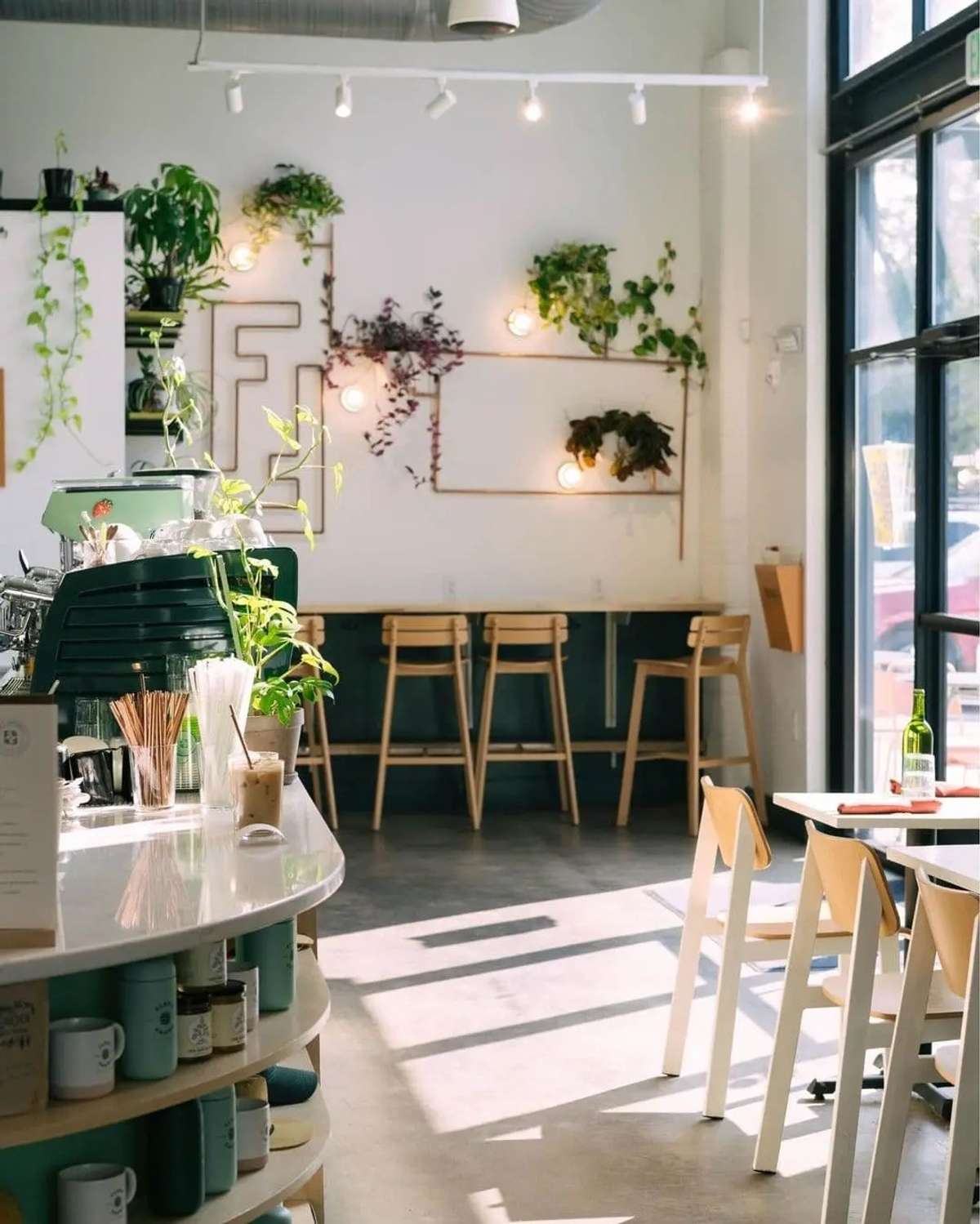 Walk across the street to Flora + Fauna for coffee, matcha, or a pastry