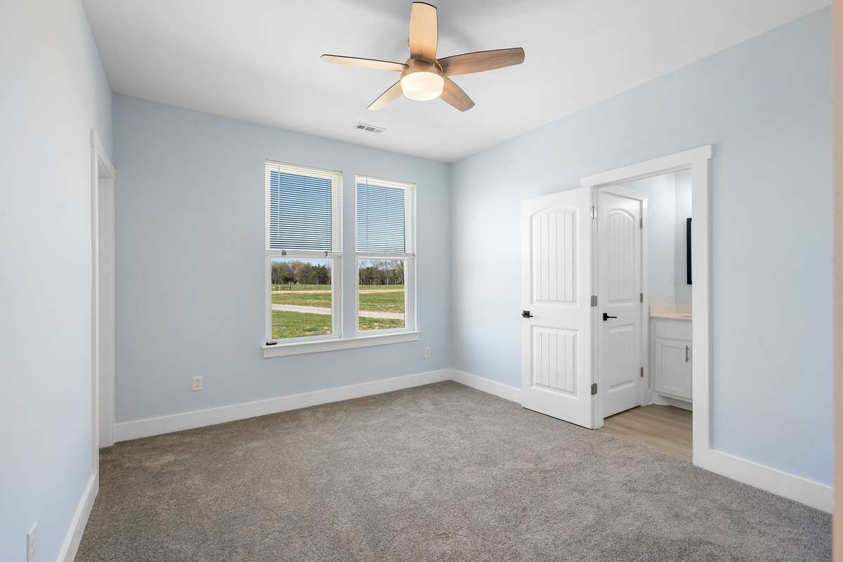 Second bedroom with brand new carpet