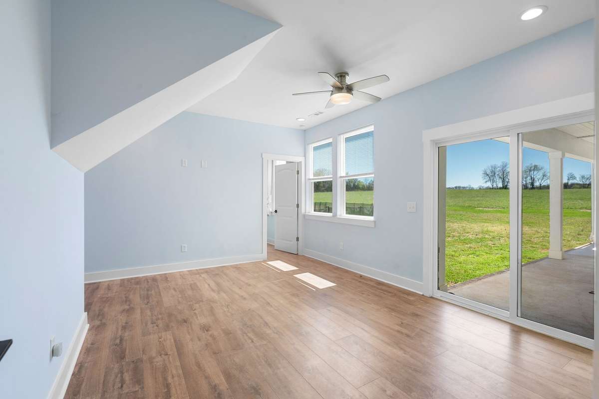 Versatile space for work or play with access to the covered patio,
