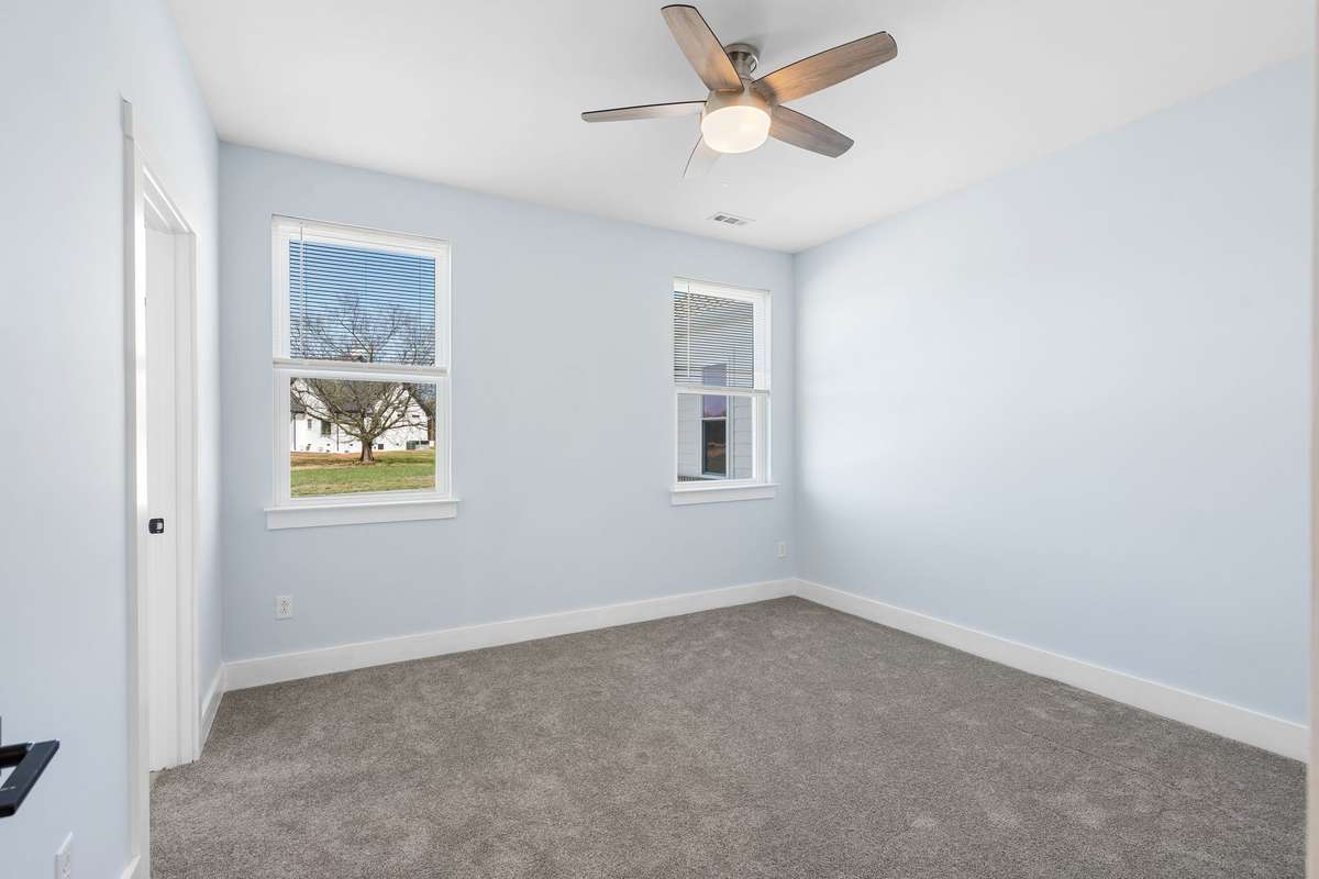 Third bedroom with brand new carpet.