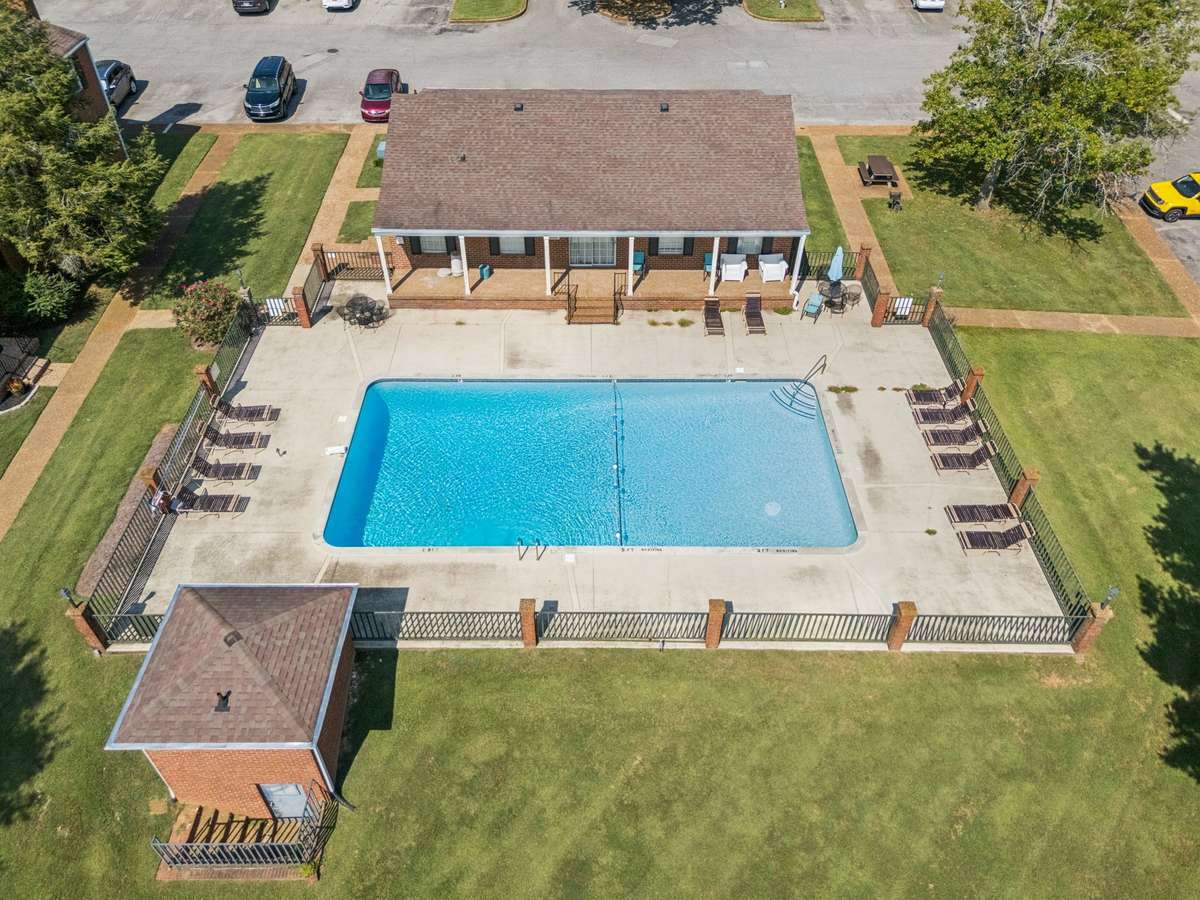Beautiful pool right outside your front door!
