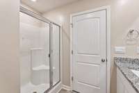 Primary walk-in shower