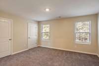 Spacious Primary on second floor with two closets