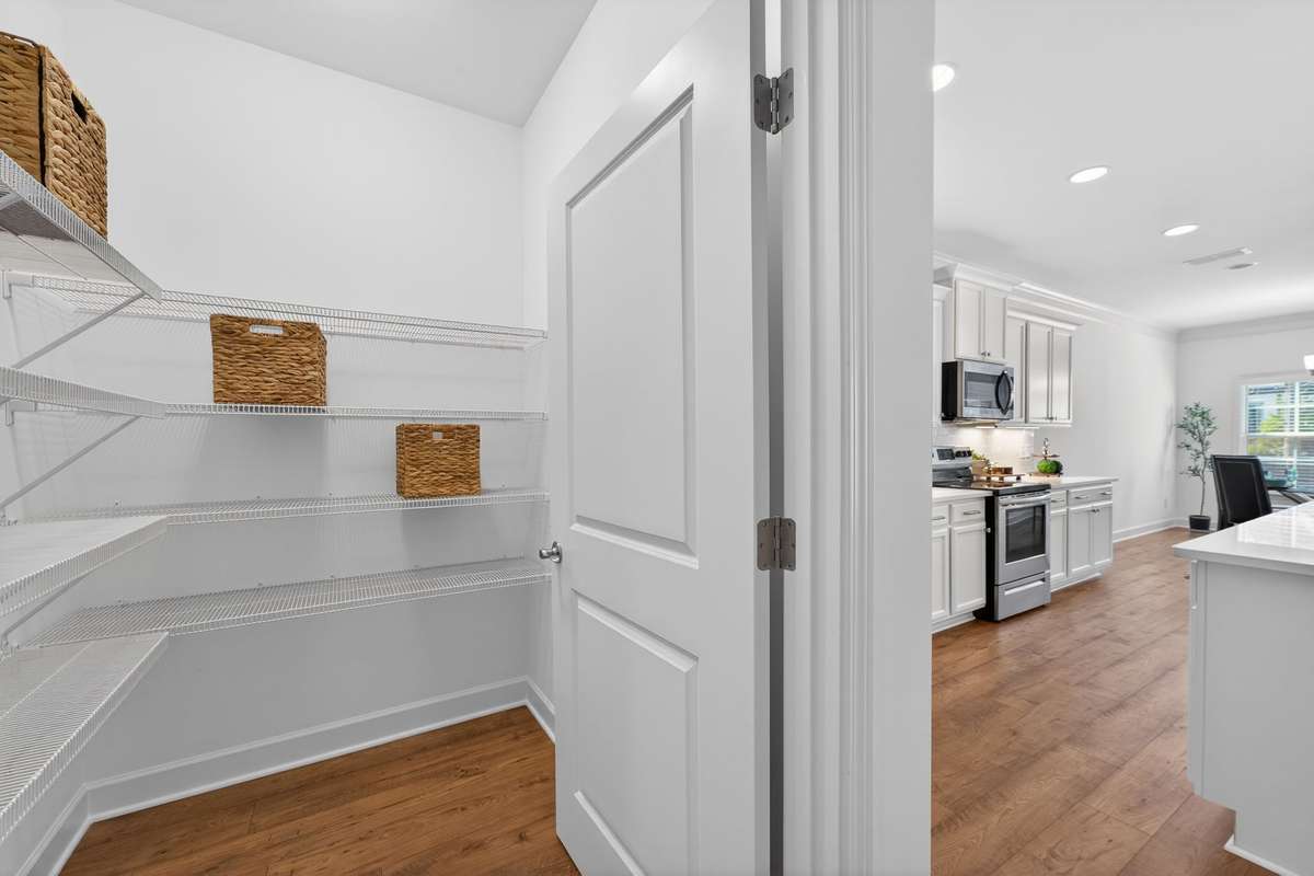 Walk-in Pantry. Note there is also a tall Pantry next to the refrigerator.