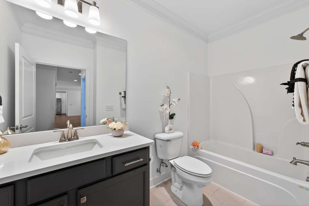 Bathroom shared by Bedrooms 2 & 3 on the main floor