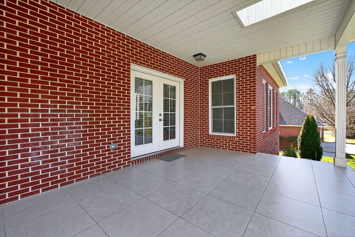 COVERED BACK PORCH