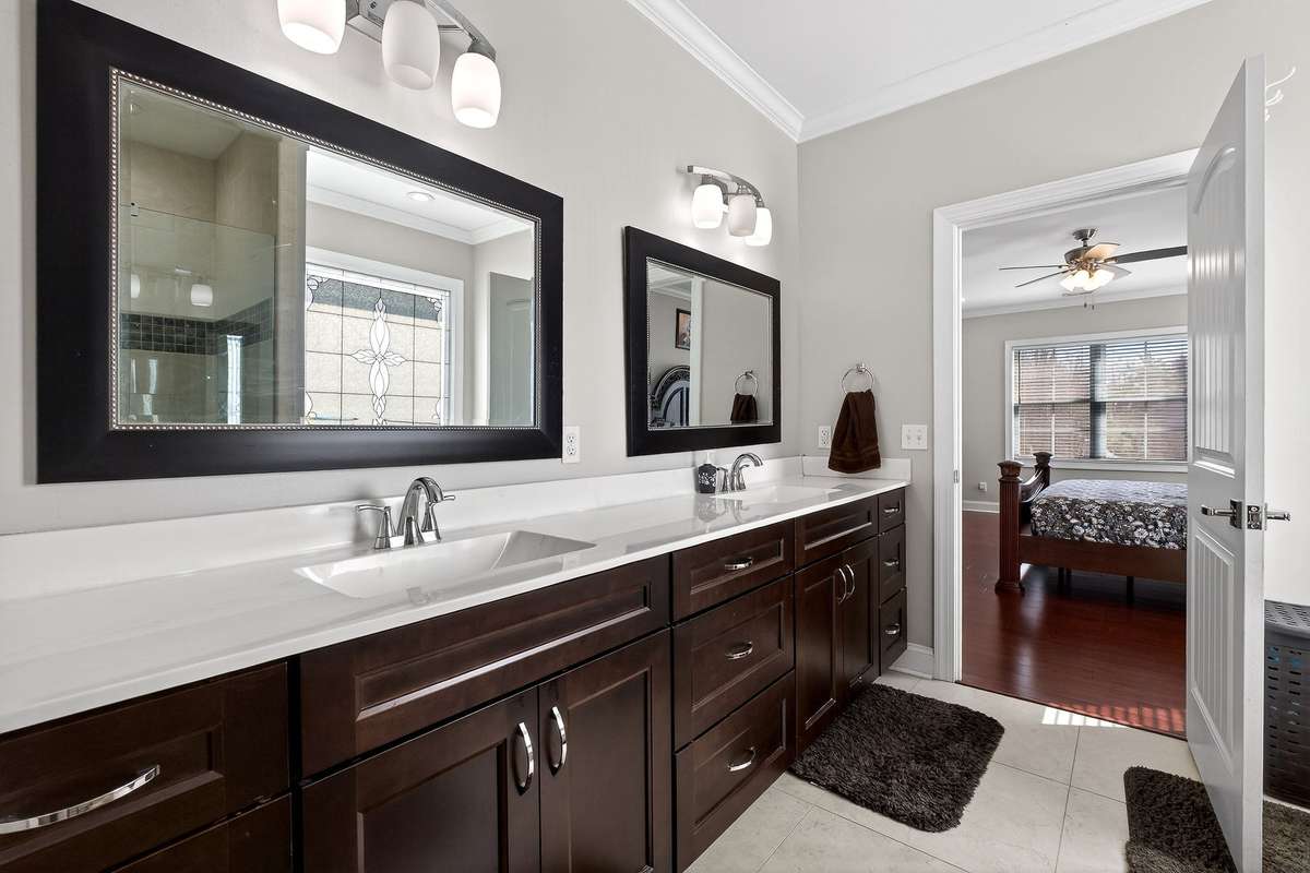 PRIMARY BATHROOM WITH DUAL SINK AREAS